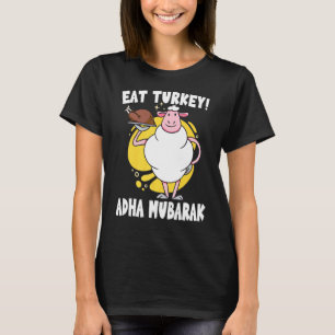 Eid Al Adha Mubarak Sheep essen Türkei Muslim Eid T-Shirt