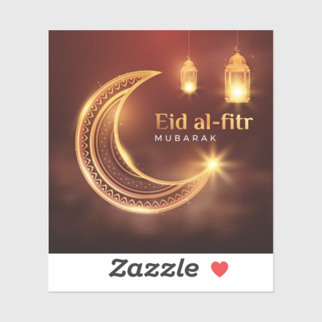 Eid Al-Fitr Mubarak Aufkleber (Blatt)