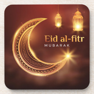 Eid Al-Fitr Mubarak Getränkeuntersetzer