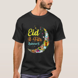Eid Al-Fitr Mubarak Happy Eid Crescent Moon Eid T-Shirt
