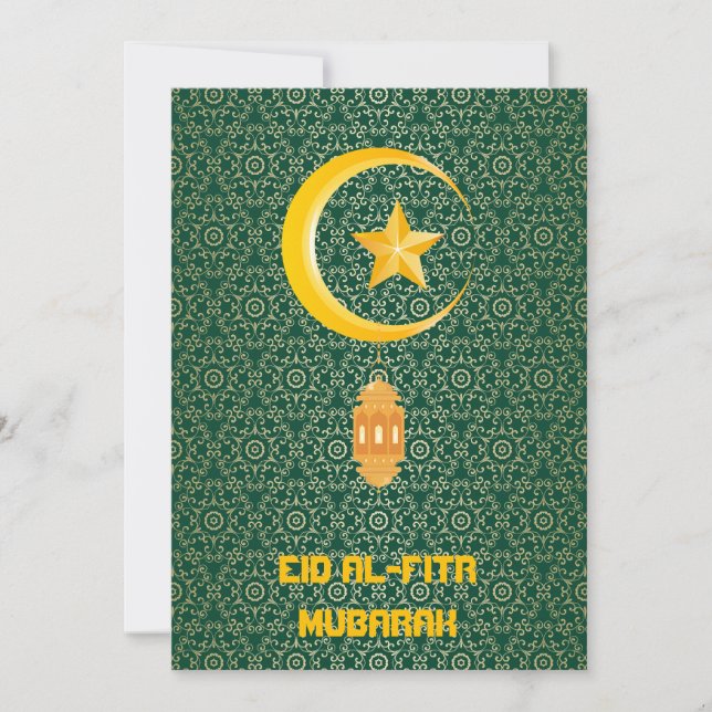 Eid al Fitr Mubarak Ramadan Kareem Moon Star (Vorderseite)