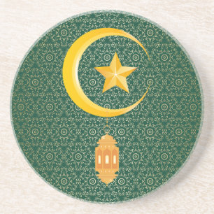 Eid al Fitr Mubarak Ramadan Kareem Moon Star Getränkeuntersetzer