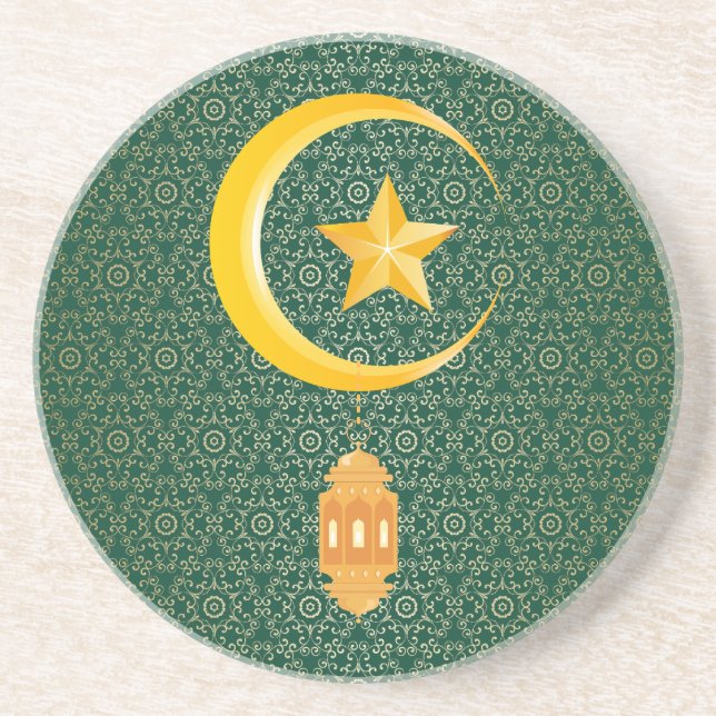 Eid al Fitr Mubarak Ramadan Kareem Moon Star Getränkeuntersetzer (Vorne)