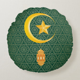 Eid al Fitr Mubarak Ramadan Kareem Moon Star Rundes Kissen