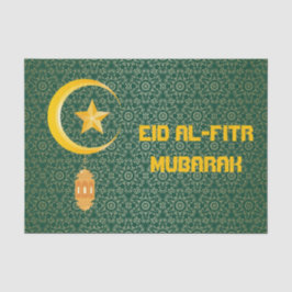 Eid al Fitr Mubarak Ramadan Kareem Moon Star Seidenpapier