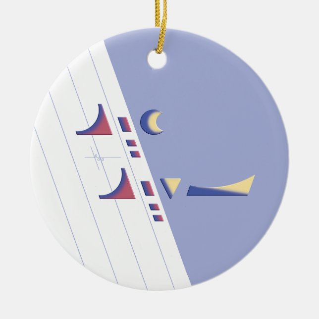 Eid Delight (Tageslicht) Keramik Ornament (Vorne)