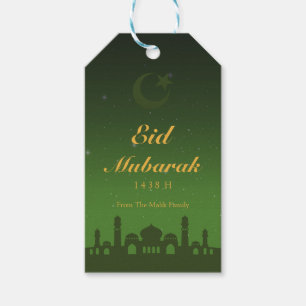 Eid Feier-Geschenk-Umbau mit Goldislamischem Geschenkanhänger