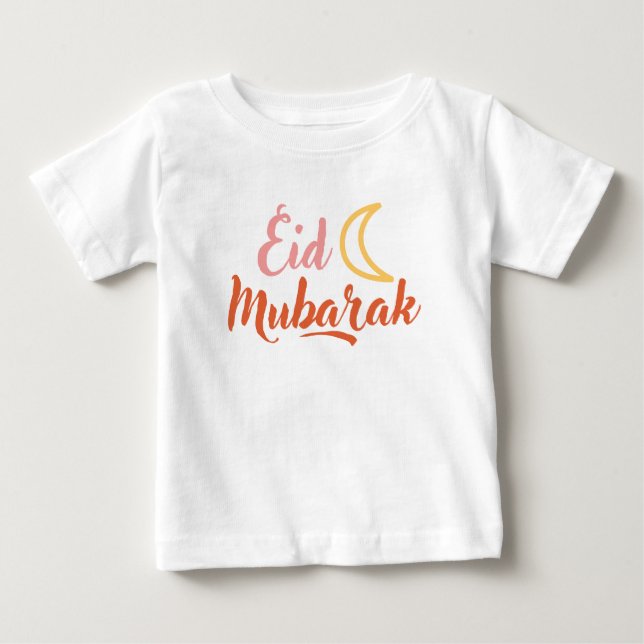 Eid Fitr Adha Mubarak Islamic Baby T-shirt (Vorderseite)