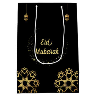 Eid goldener Mubarak fertigen besonders an Mittlere Geschenktüte