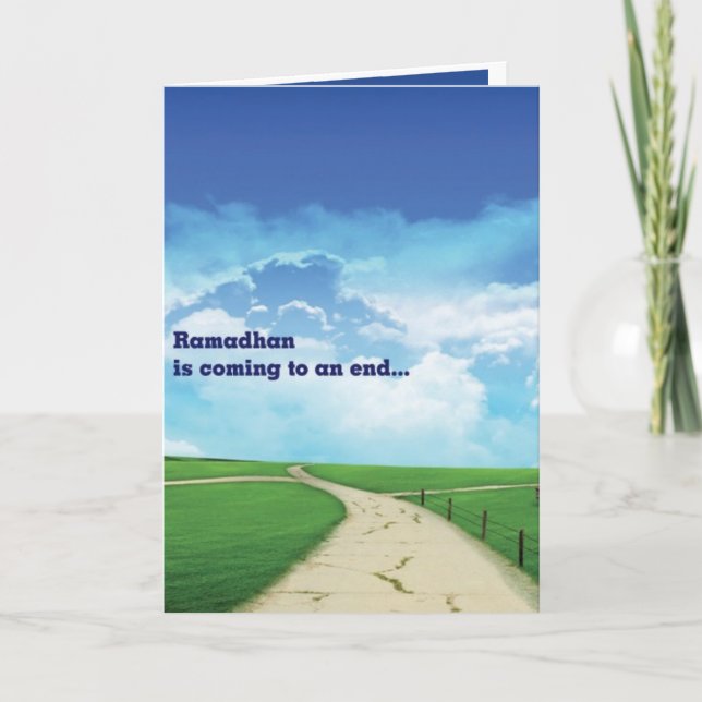 Eid Gruß Feiertagskarte (Vorderseite)