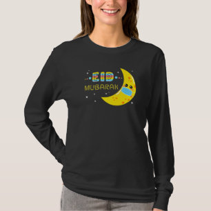 Eid Kid 2022 Maske muslimische Kleidung Eid Mubara T-Shirt