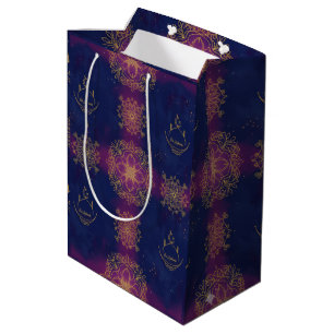 Eid Midnightblau/Magenta Mittlere Geschenktüte