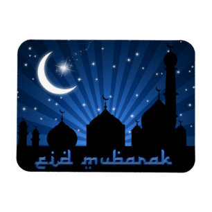 Eid Mosque Blue Night Magnet