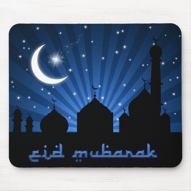 Eid Mosque Blue Night Mousepad (Vorne)