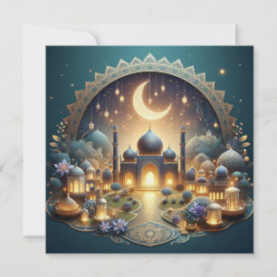Eid Mubarak Anpassbarer Grußtext Feiertagskarte