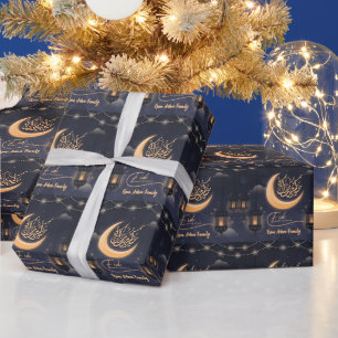 eid Mubarak arabischen Kalligraphiemuslim Geschenkpapier