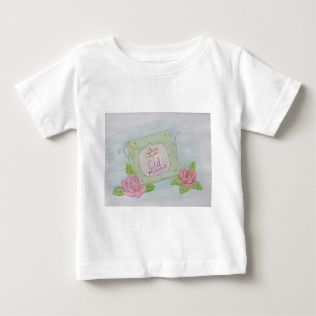 EId Mubarak Baby T-shirt (Vorderseite)