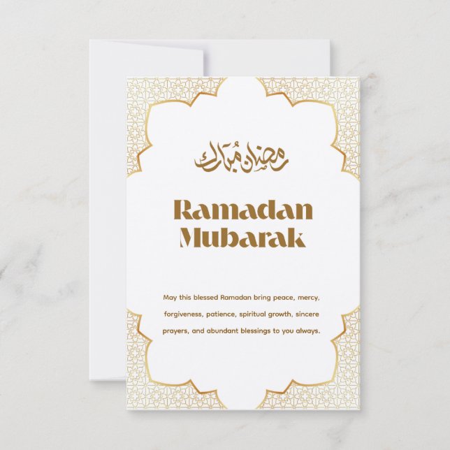 Eid Mubarak Begrüßung Karte (Vorderseite)