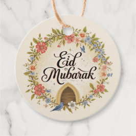 Eid mubarak Blumengeschenk-Anhänger Geschenkanhänger