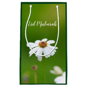 Eid Mubarak Blumengeschenktasche weißen Kleine Geschenktüte