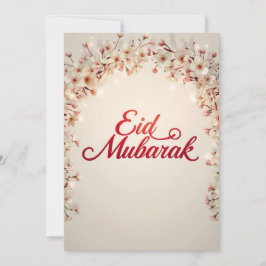 Eid mubarak Blumenkarte Moderne Eid Fitr Karte