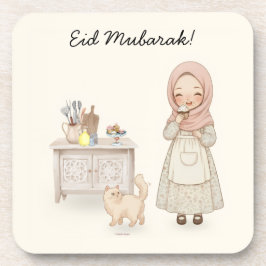 Eid Mubarak Cottagecore Muslim Untersetzer