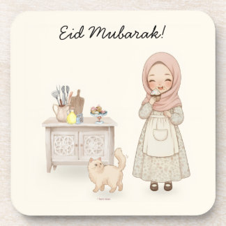 Eid Mubarak Cottagecore Muslim Untersetzer