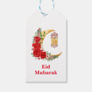Eid Mubarak Custom Floral Cresent Islamische Later Geschenkanhänger