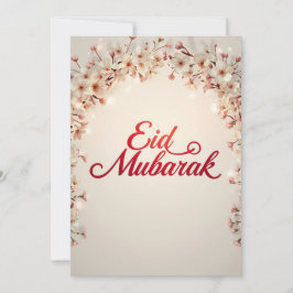 Eid mubarak Eid Fitr greeting Card Einladung