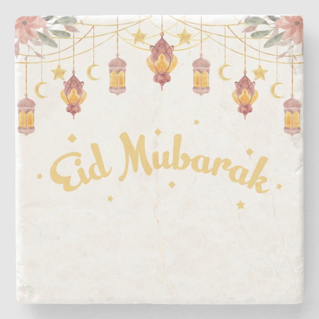 EID MUBARAK - EID MASON JAR STEINUNTERSETZER (Vorderseite)