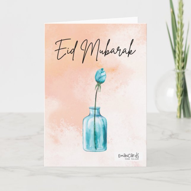 Eid Mubarak - Einfach Karte (Vorderseite)
