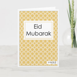 Eid Mubarak - Einfach Karte