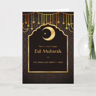 Eid Mubarak Familien-Gruß Karte