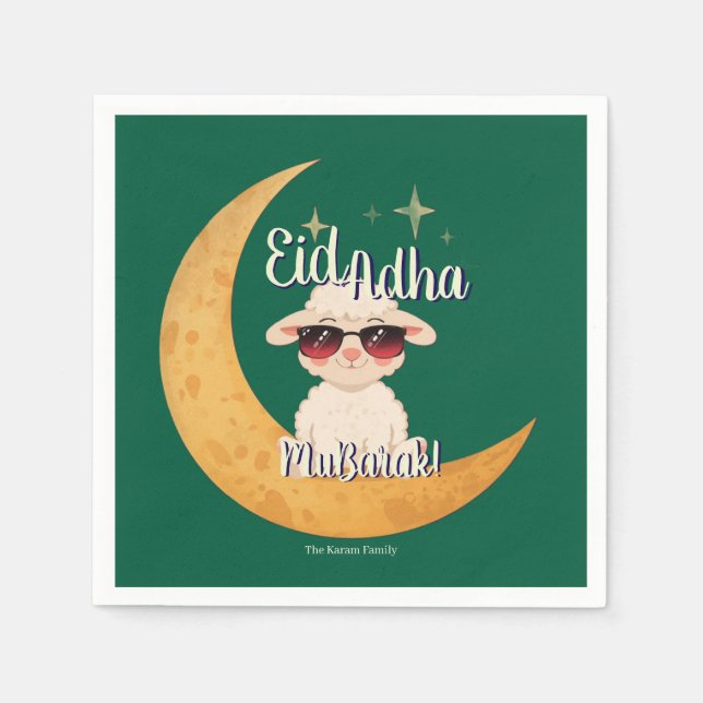 Eid Mubarak Feierparty  Serviette (Vorderseite)