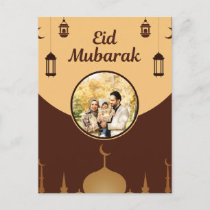 Eid Mubarak Foto-Framee Moschee Skyline Kunst Postkarte