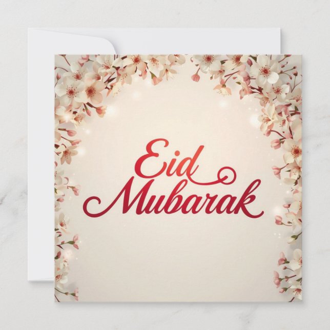 Eid mubarak für Eid Fitr Karte (Vorderseite)