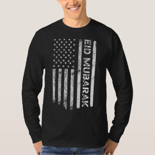 Eid Mubarak für muslimische amerikanische Männer E T-Shirt