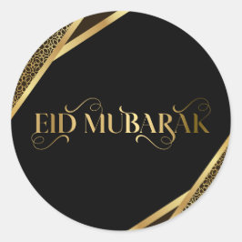 Eid Mubarak , gelegentlich muslimisch klassischer Runder Aufkleber