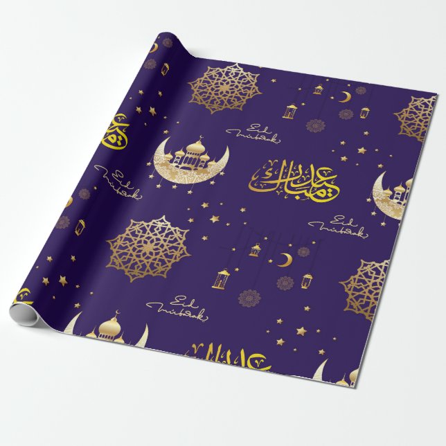 EID Mubarak Geschenkpapier (Ungerollt)