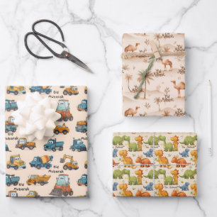 Eid Mubarak-Geschenkpapier für Kinder Jungen-Set Geschenkpapier Set