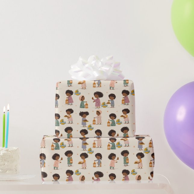 Eid Mubarak Geschenkpapierrolle – Kinderfeier Geschenkpapier (Partygeschenke)