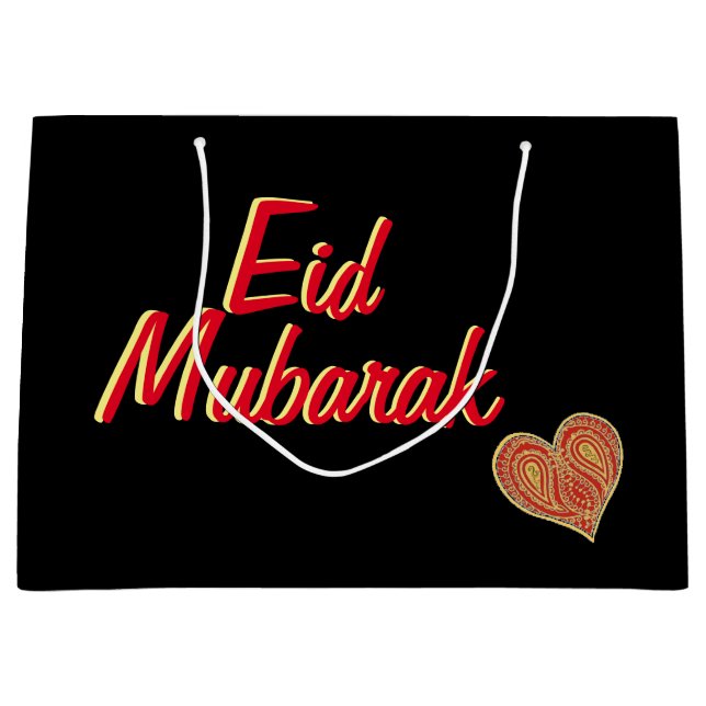 Eid Mubarak Geschenktasche Große Geschenktüte (Vorderseite)