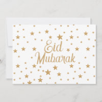 Eid Mubarak Gold Star Glitzer Sparkle Dekoration