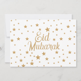 Eid Mubarak Gold Star Glitzer Sparkle Dekoration Einladung