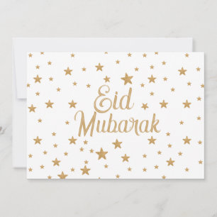 Eid Mubarak Gold Stern Glitter Funkeln Dekoration Einladung