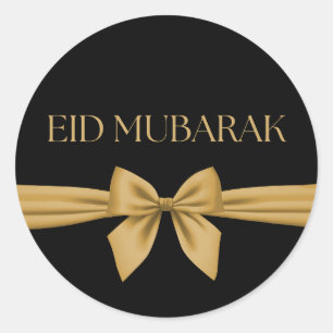 Eid Mubarak Goldband Runder Aufkleber