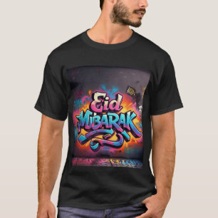 Eid Mubarak Graffiti Kunst, Dichtung und Musik T-Shirt