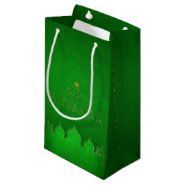 Eid Mubarak Green Gold Moschee Kleine Geschenktüte