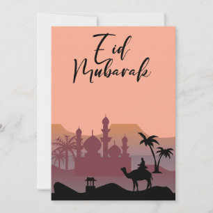 Eid Mubarak Greetings Feiertagskarte