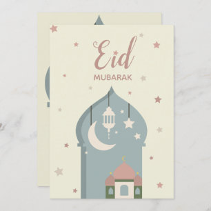Eid Mubarak Grußkarte für eid Alsitz Einladung